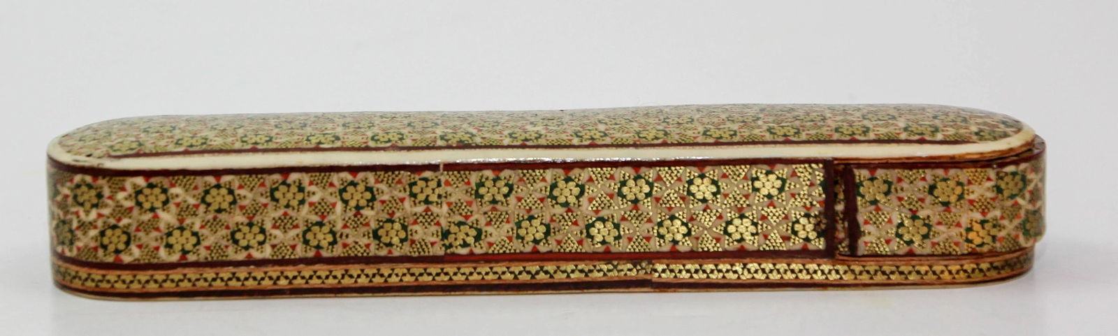Antique Handmade Khatam Wooden Pen Box - 2