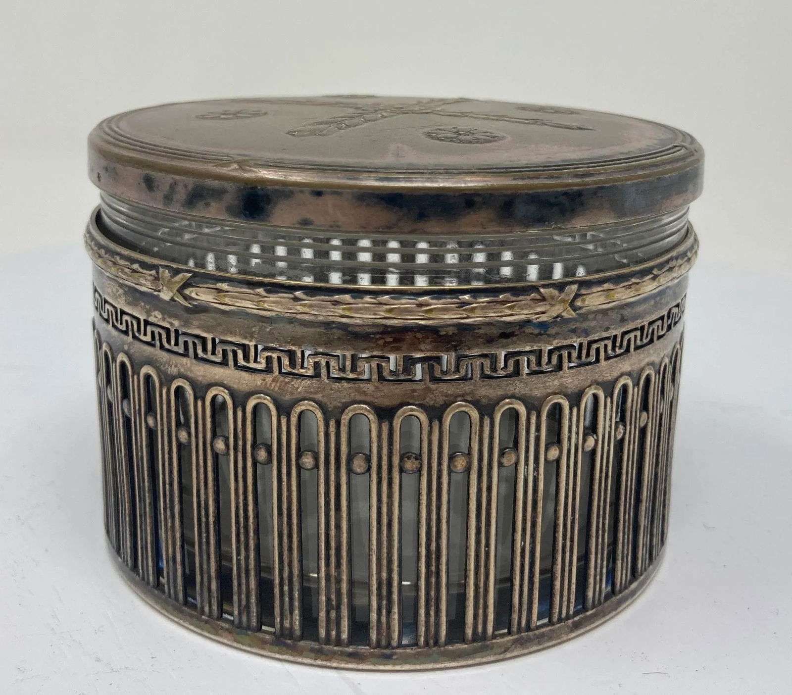 Wmf German Art Deco Round Silver Plated Box 1910s - 2
