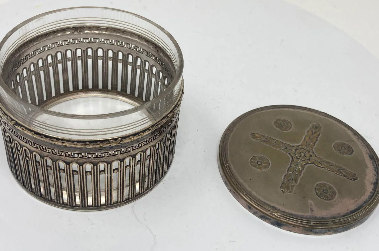 Wmf German Art Deco Round Silver Plated Box 1910s - 7