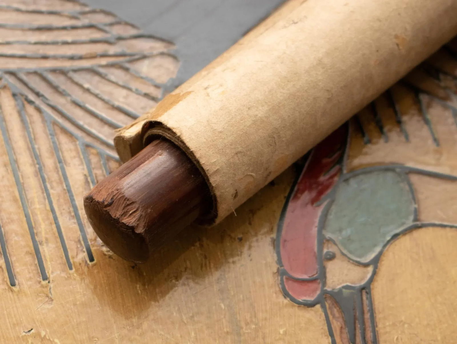 1920s Late Meiji to Early Showa Japanese Watercolor Scroll Painting, "The Crow and the Snow" - 11