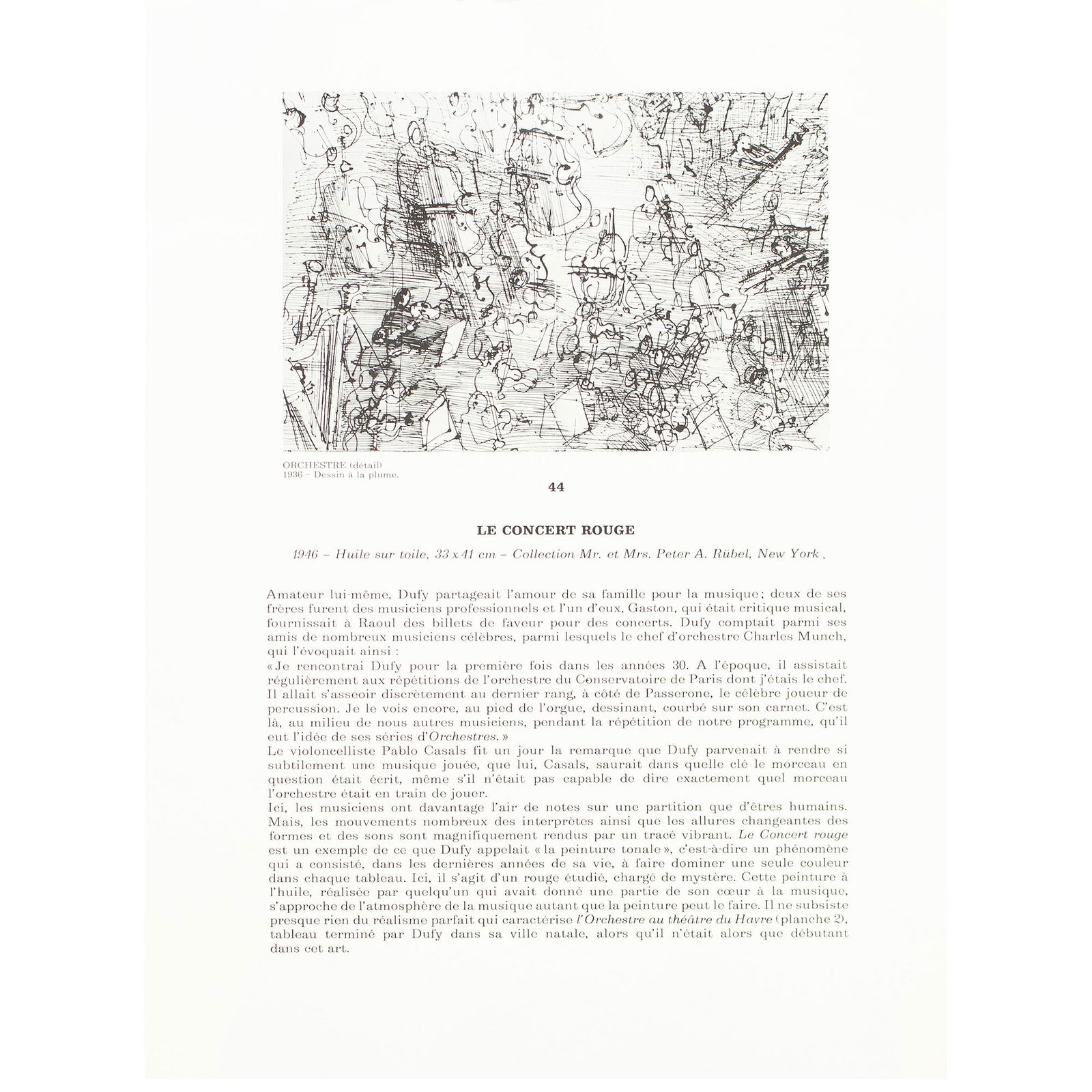 1970 After Raoul Dufy "The Red Concert", Full-Color Parisian Print - 5