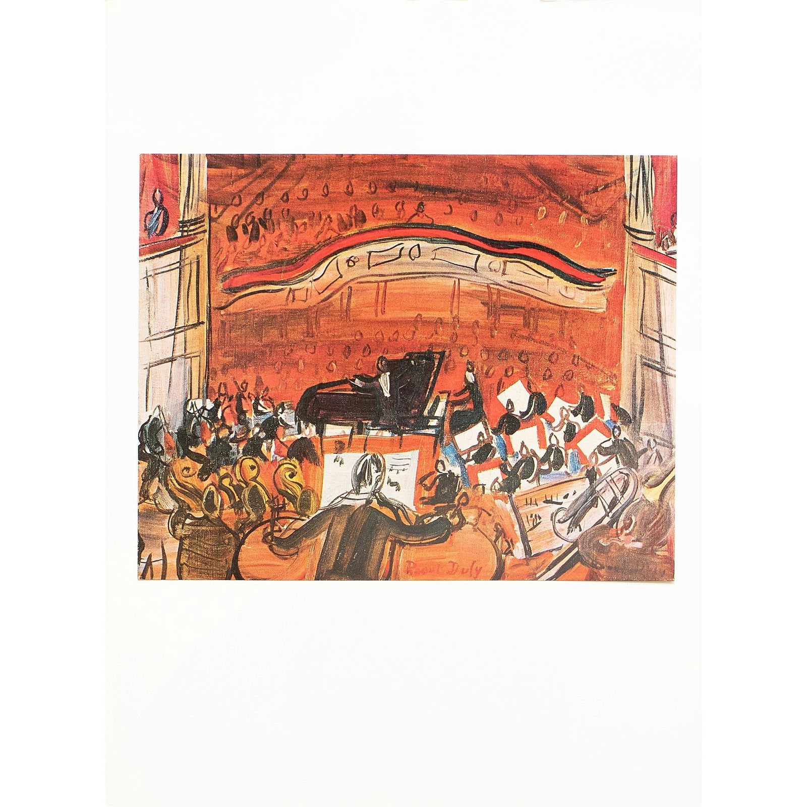 1970 After Raoul Dufy "The Red Concert", Full-Color Parisian Print - 6