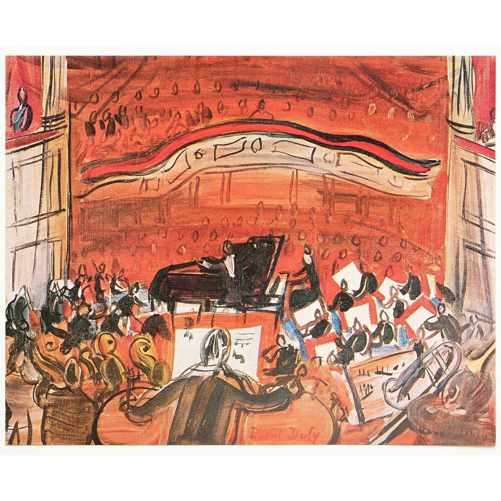 1970 After Raoul Dufy "The Red Concert", Full-Color Parisian Print - 7