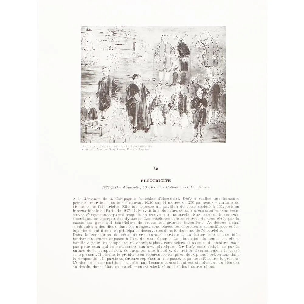 1970 After Raoul Dufy "Electricité", Full-Color Parisian Print - 5