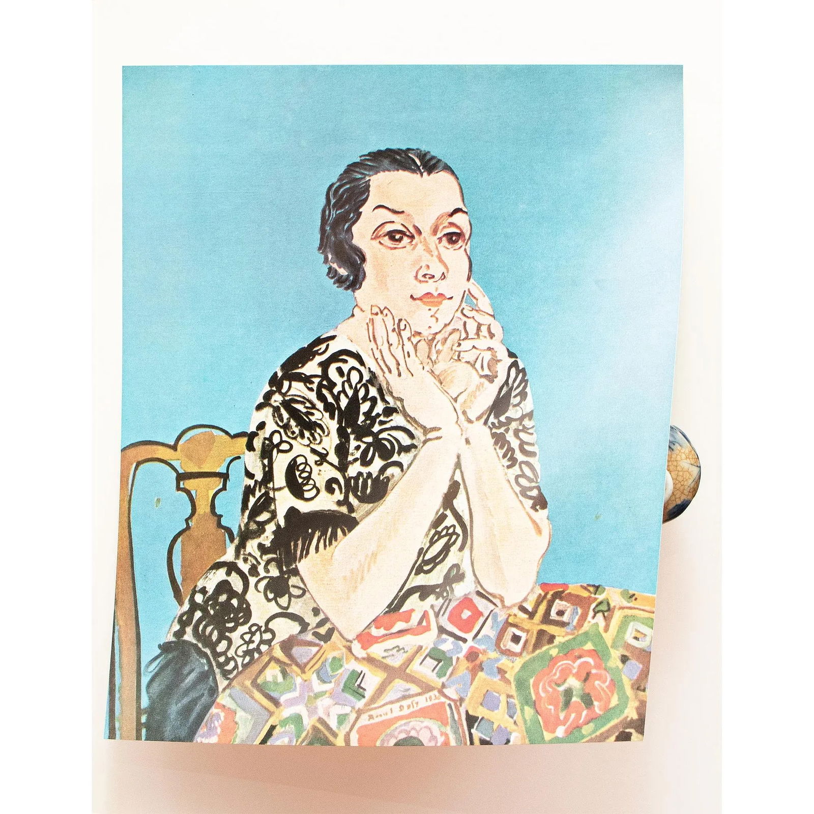1970 After Raoul Dufy "Portrait of Madame Dufy", Full-Color Parisian Print - 4