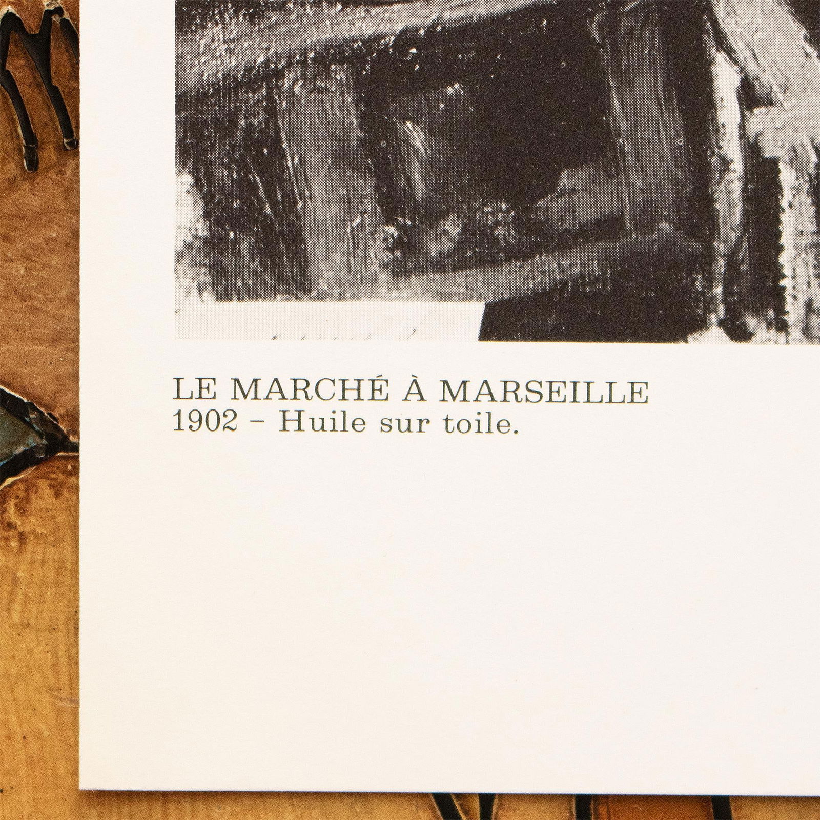 1970 After Raoul Dufy "The Market at Marseilles", Black and White Parisian Print - 4