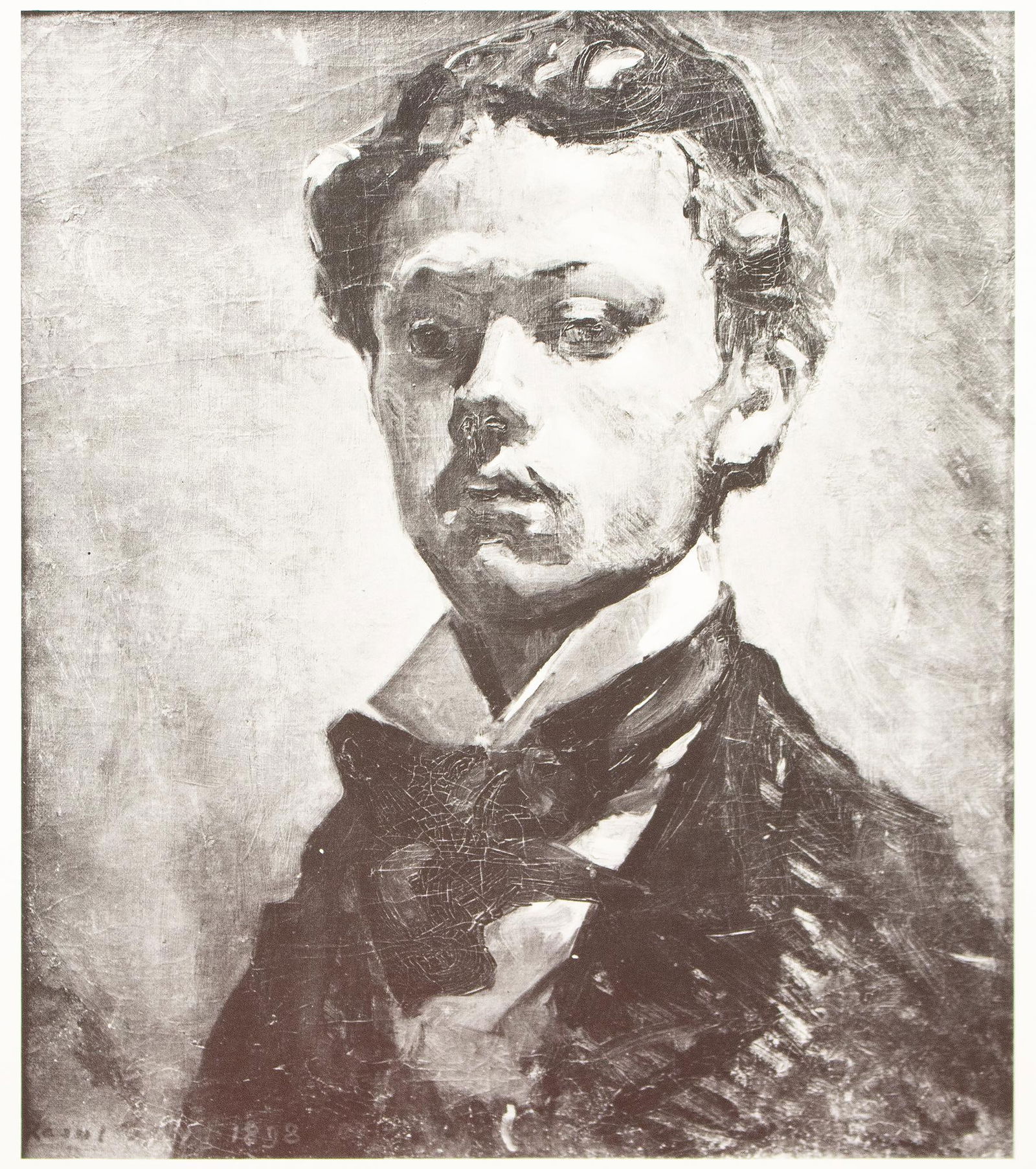 1970 After Raoul Dufy "Self-Portrait", Black and White Parisian Print - 2