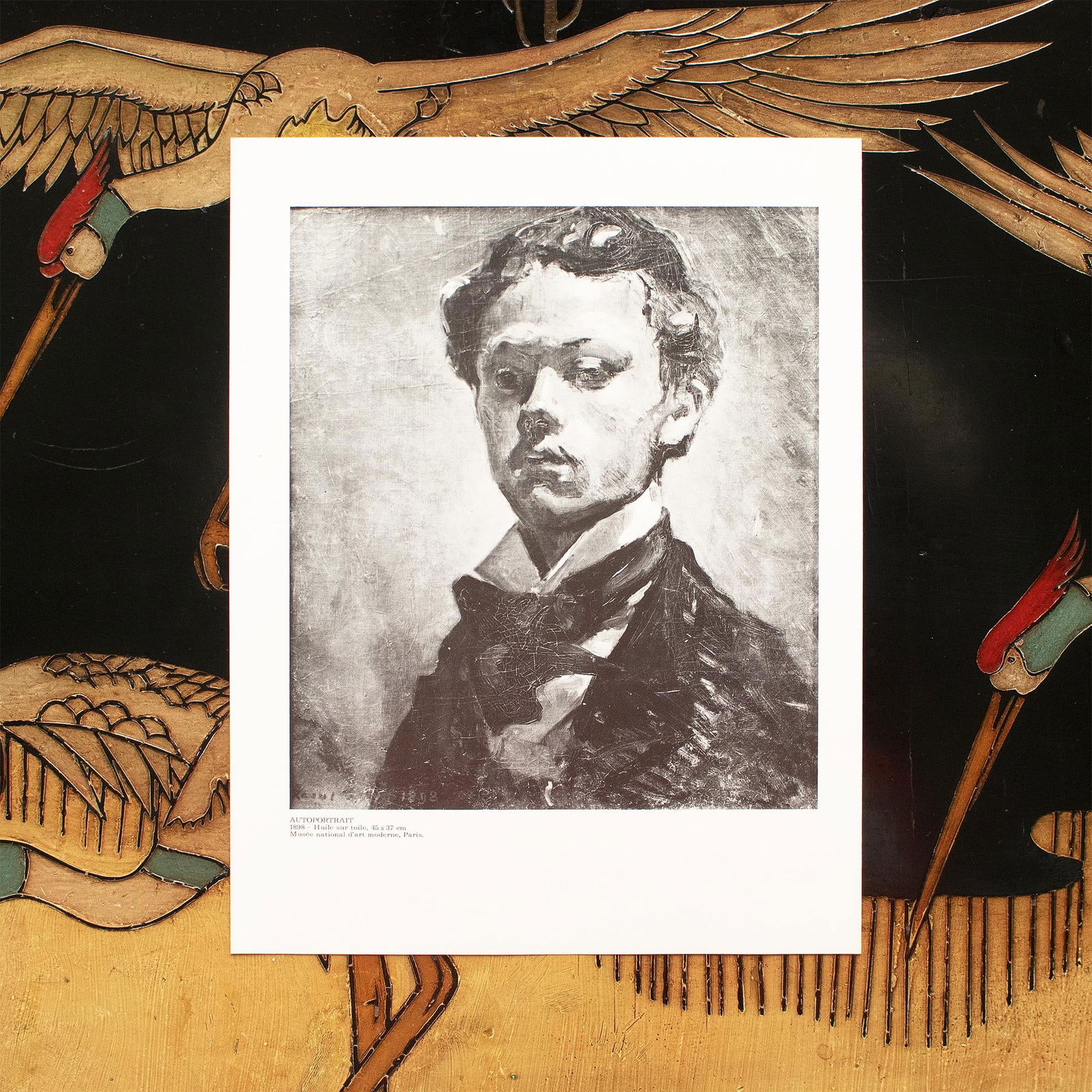 1970 After Raoul Dufy "Self-Portrait", Black and White Parisian Print - 3