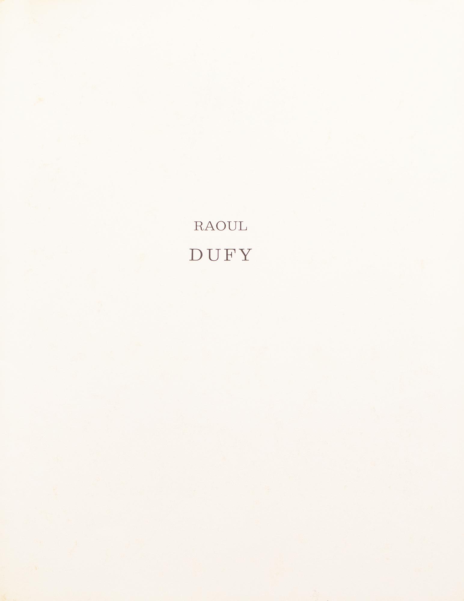 1970 After Raoul Dufy "Self-Portrait", Black and White Parisian Print - 5