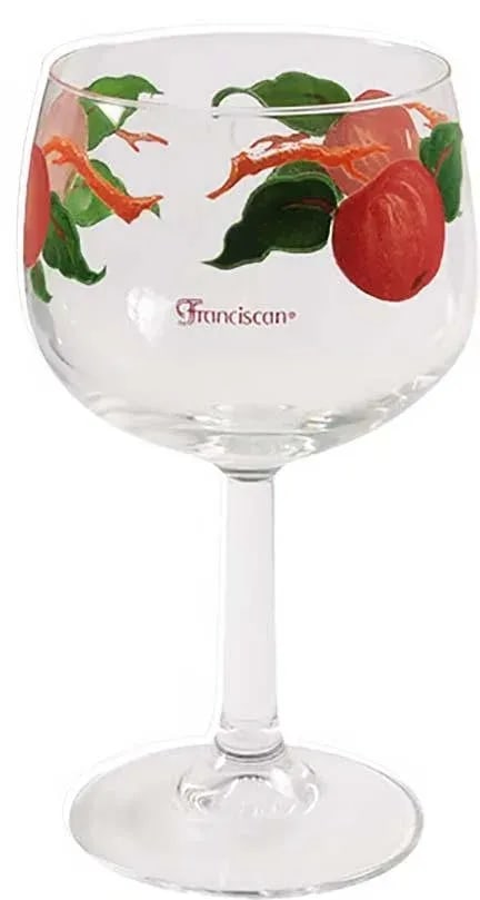 Vintage Franciscan Apple Pattern Stem Glasses - Set of 8 - 3