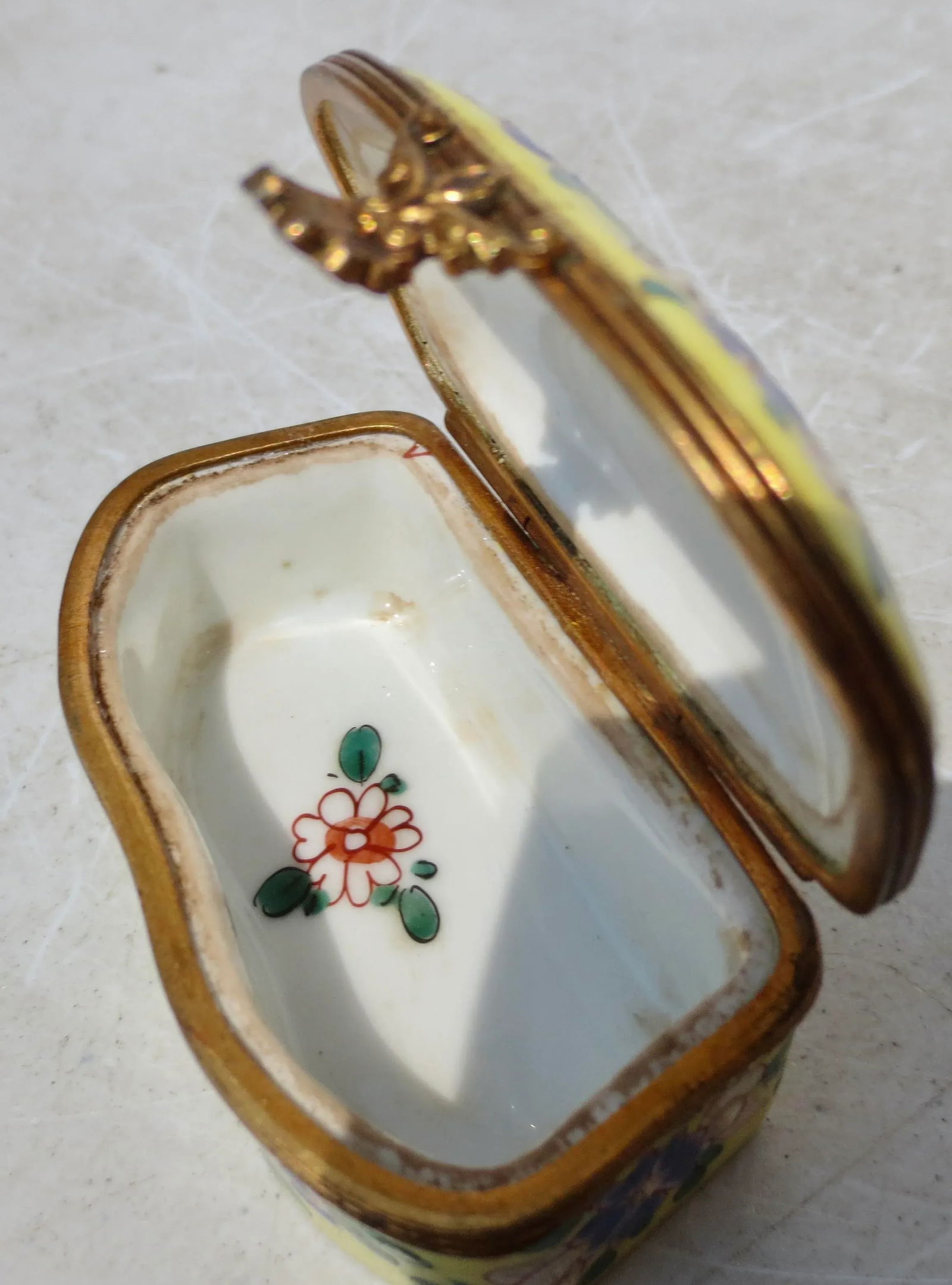 Antique French Porcelain Vanity Box - 3