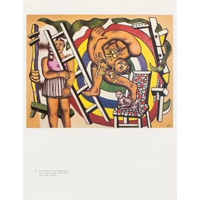1990 After Fernand Leger "The Acrobat and His Partner", Full-Color Parisian Print