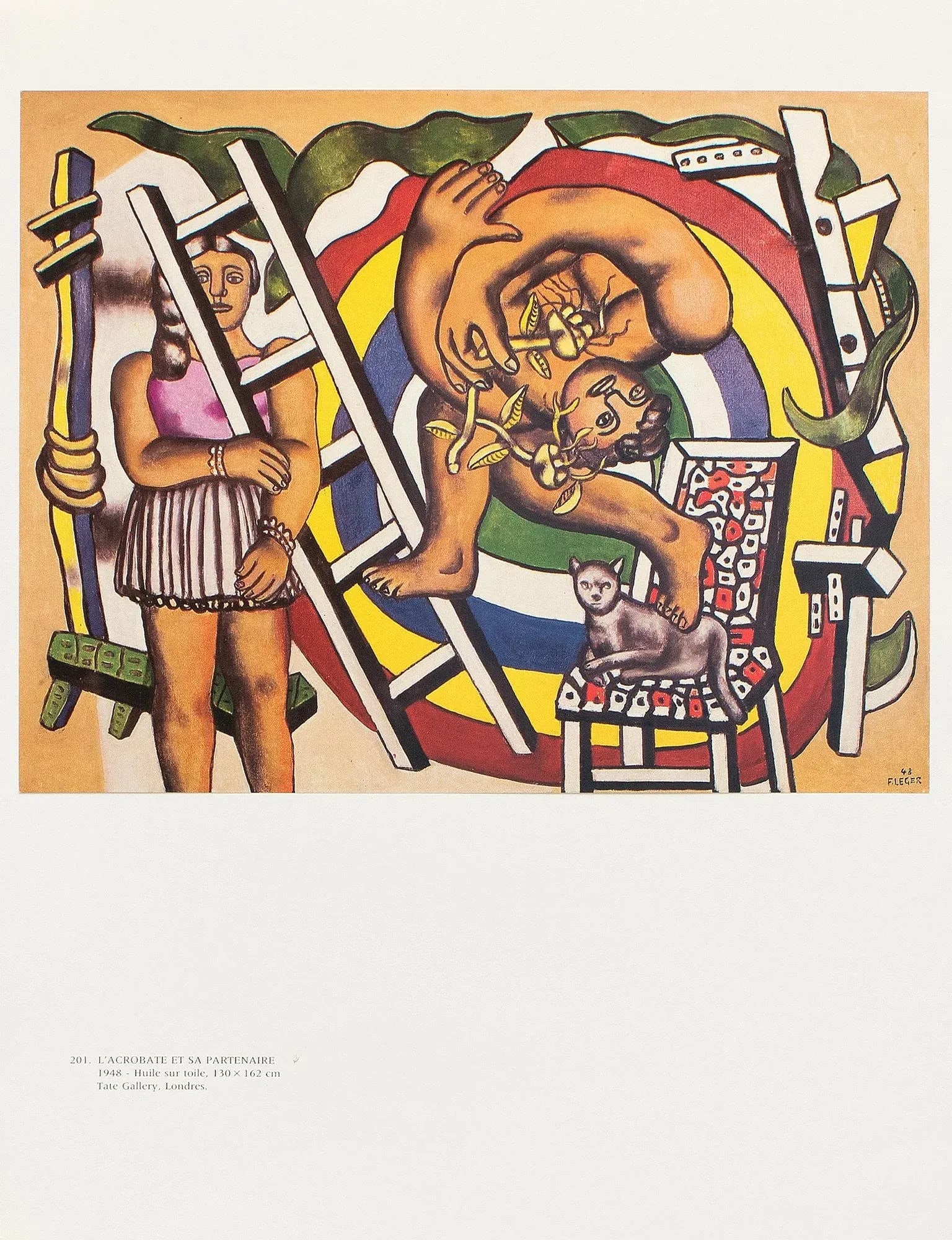 1990 After Fernand Leger "The Acrobat and His Partner", Full-Color Parisian Print - 3