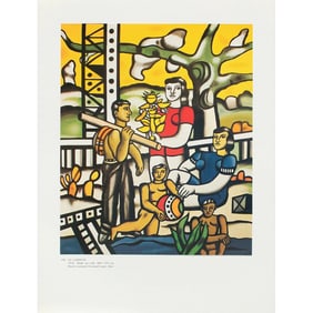 1990 After Fernand Leger "The Campers", Full-Color Parisian Print