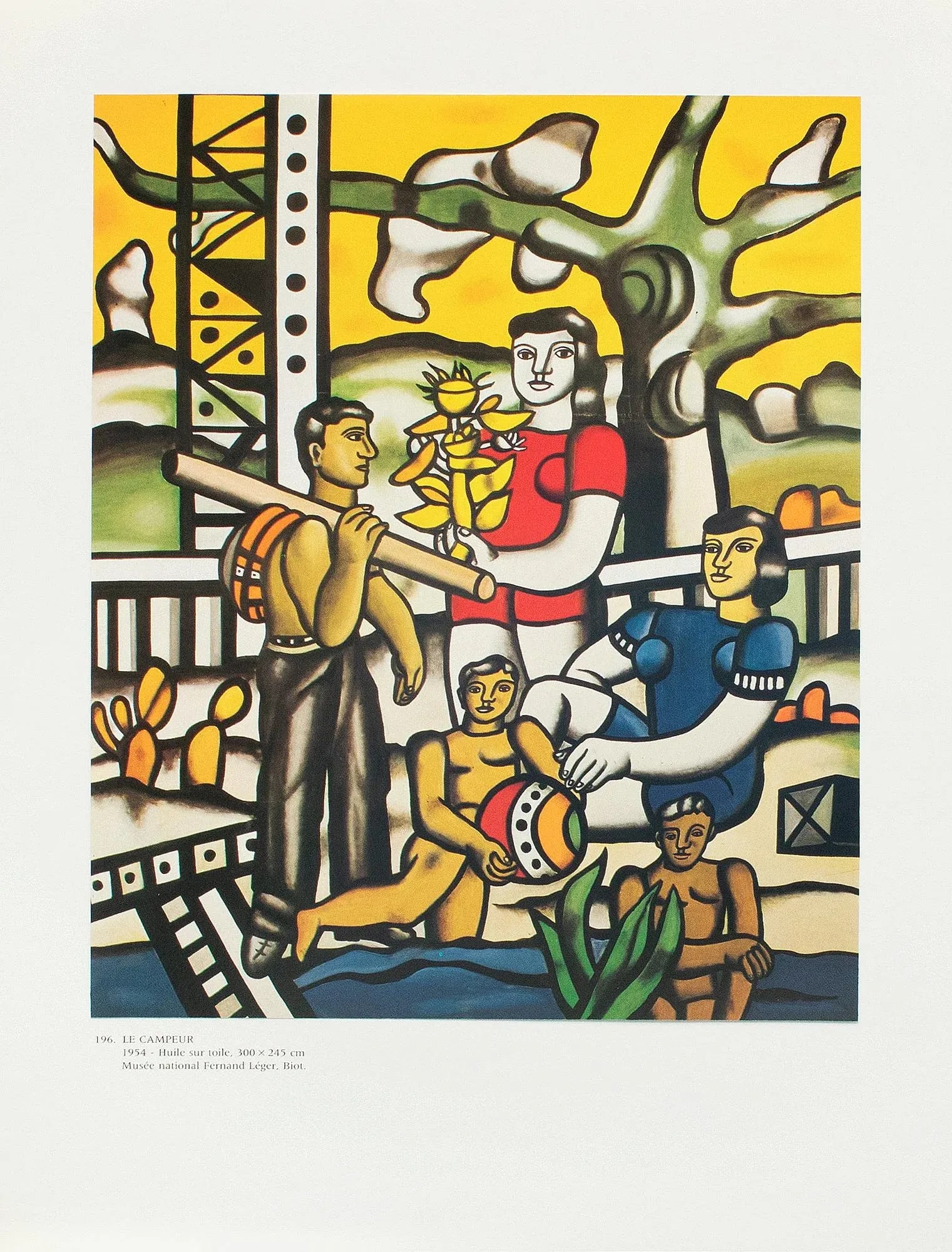 1990 After Fernand Leger "The Campers", Full-Color Parisian Print - 3