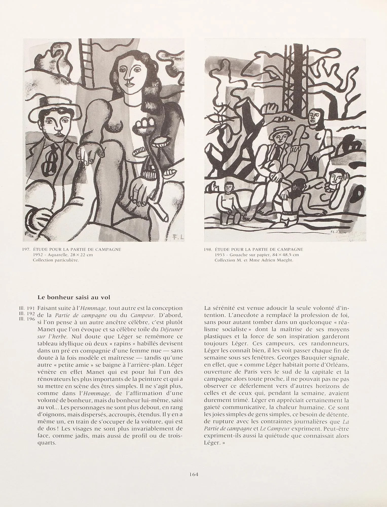 1990 After Fernand Leger "The Campers", Full-Color Parisian Print - 6