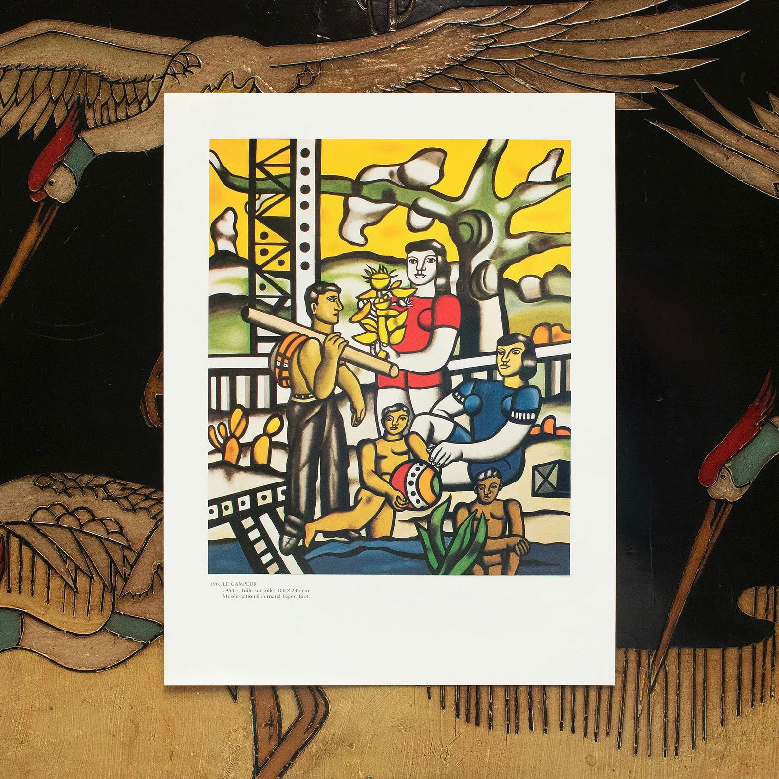 1990 After Fernand Leger "The Campers", Full-Color Parisian Print - 7