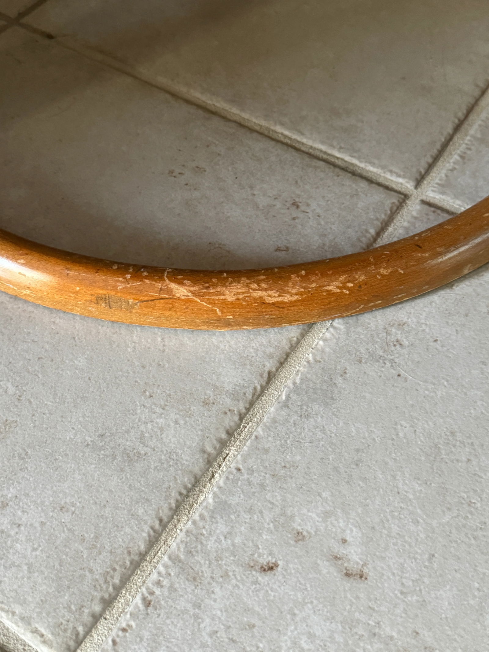 1940s Leo Jiranek by Heywood-Wakefield Round Coffee Table With Lazy Susan, Maple Finish - 5