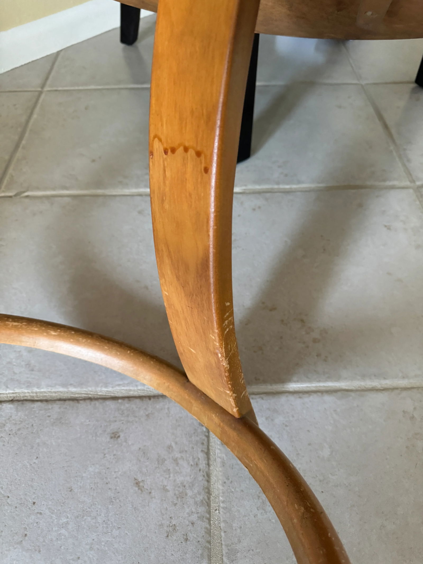 1940s Leo Jiranek by Heywood-Wakefield Round Coffee Table With Lazy Susan, Maple Finish - 9