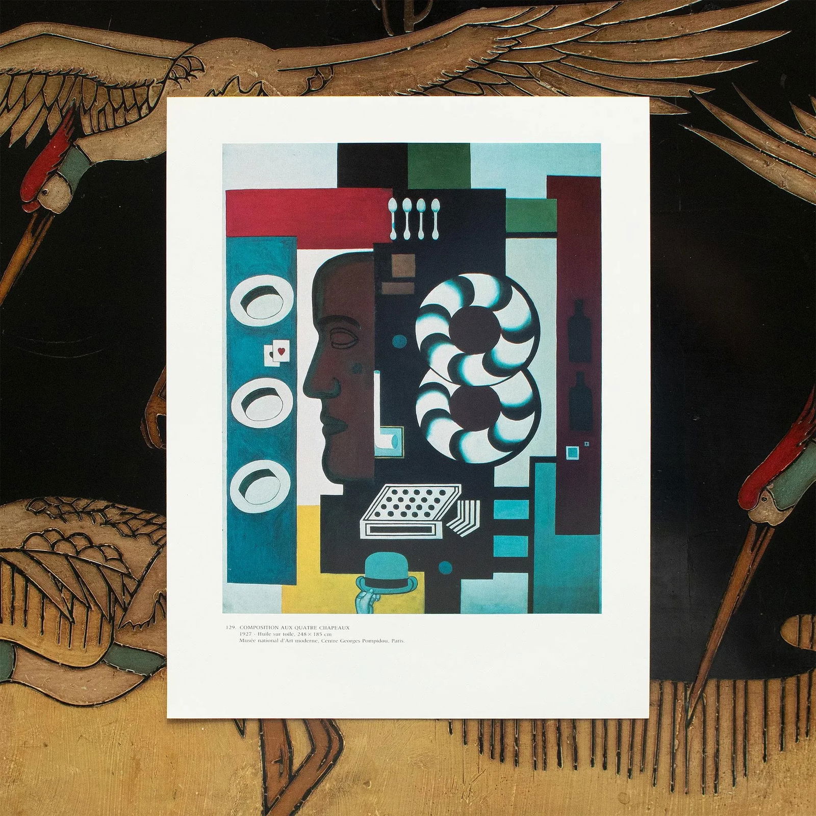 1990 After Fernand Leger "Composition With Four Hats", Full-Color Parisian Print - 5