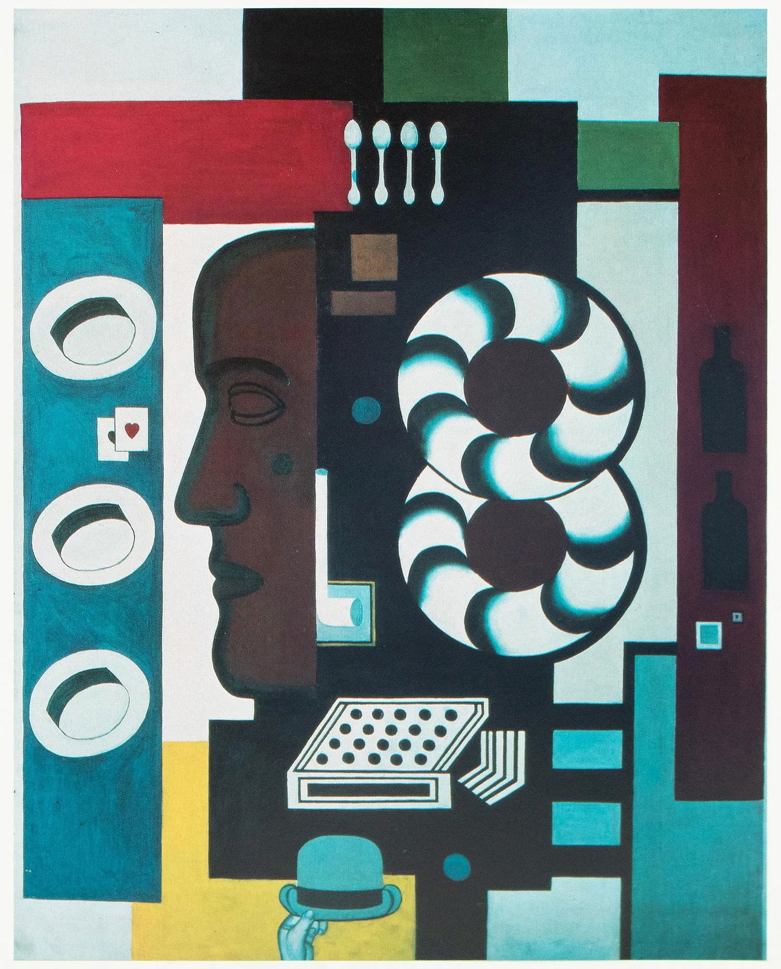 1990 After Fernand Leger "Composition With Four Hats", Full-Color Parisian Print - 9