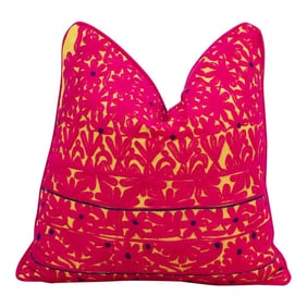 Faria Embroidered Floral Pillow