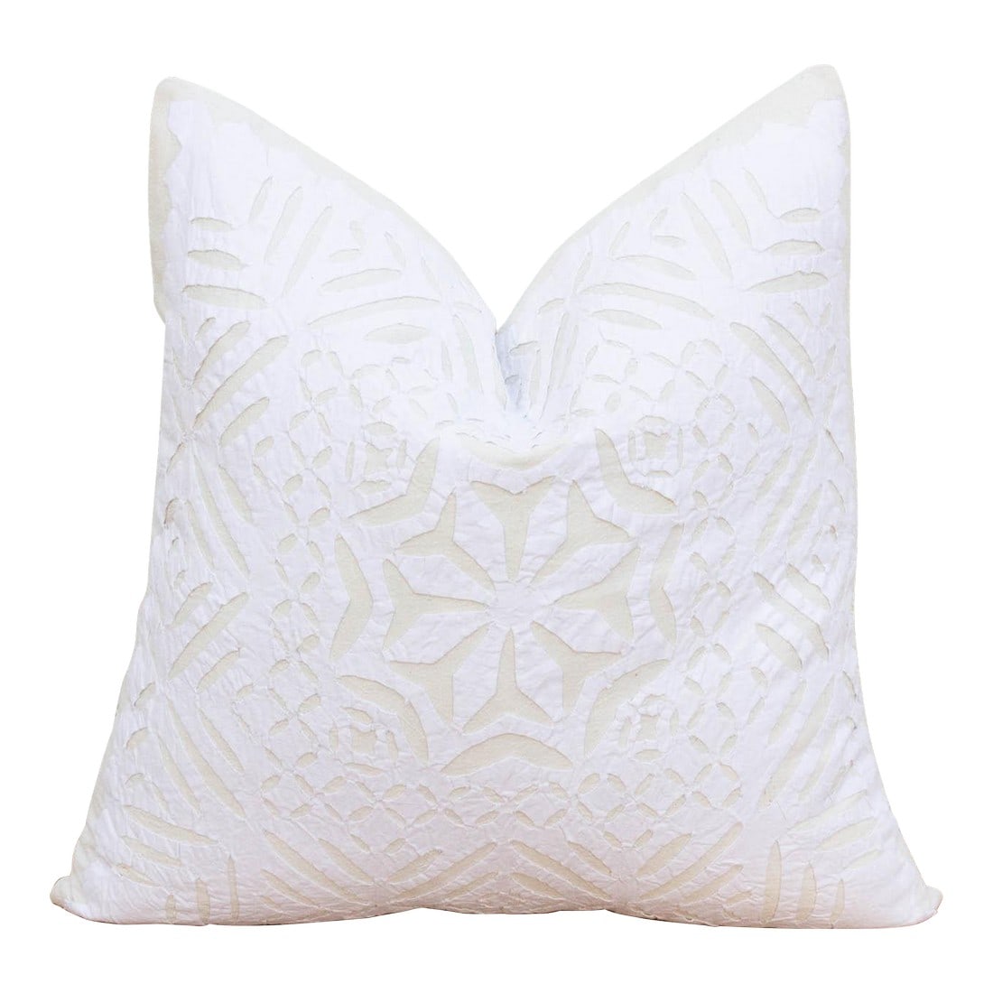 Yane Applique Pillow Cover: This decorative pillow cover features beautiful array of patterns, with hand crafted appliqué cut work, giving it a timeless appeal. Initially, this ancient Indian technique called appliqué