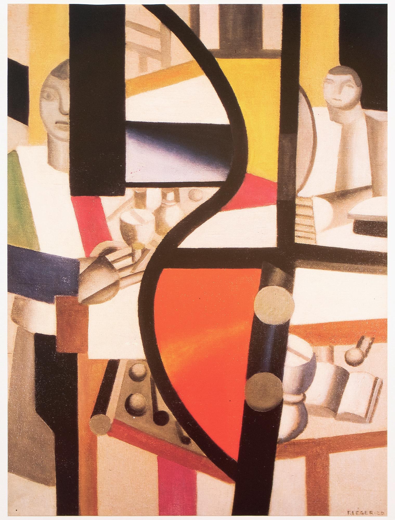 1990 After Fernand Leger "The Coffee Boy", Full-Color Parisian Print - 2