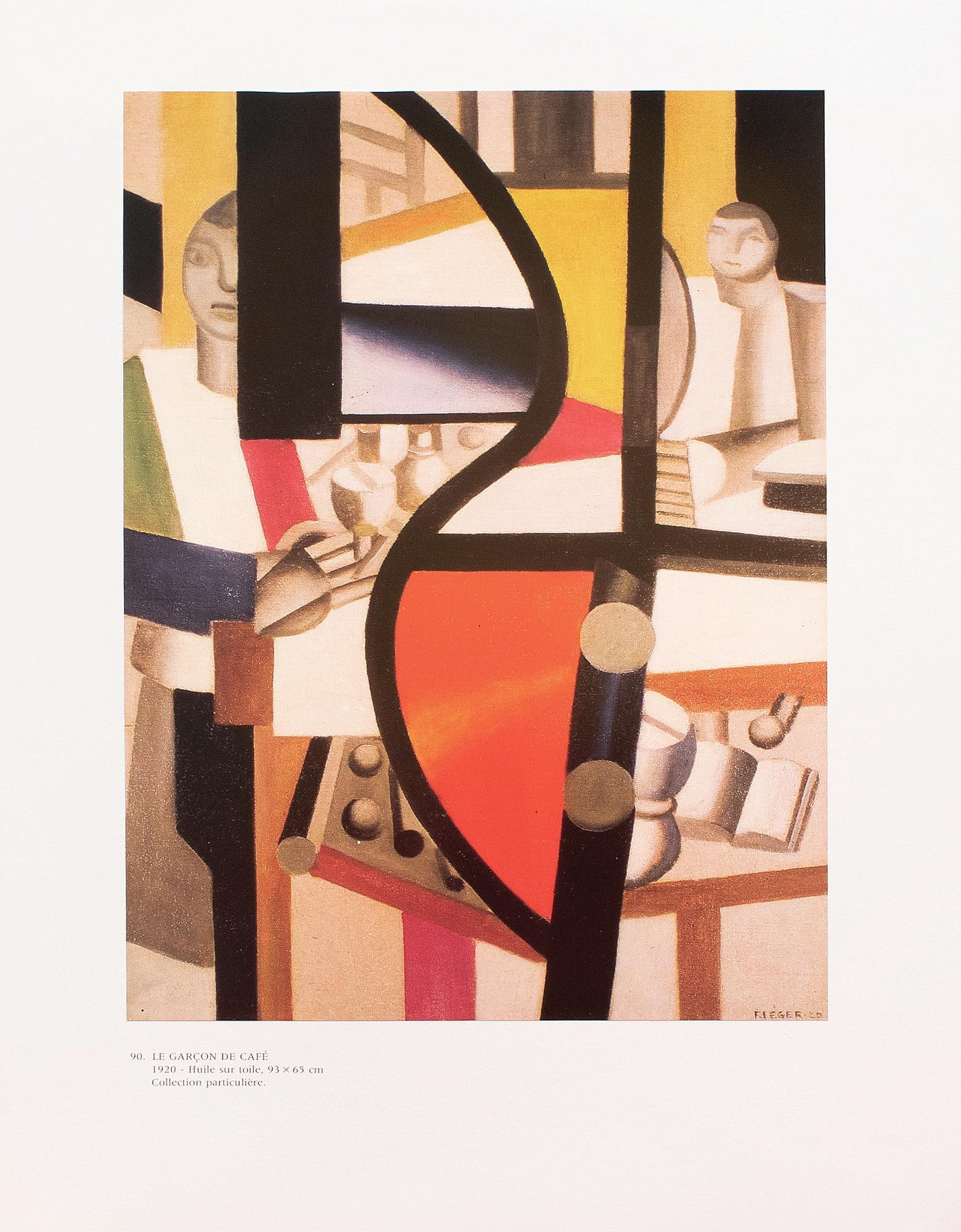 1990 After Fernand Leger "The Coffee Boy", Full-Color Parisian Print - 3