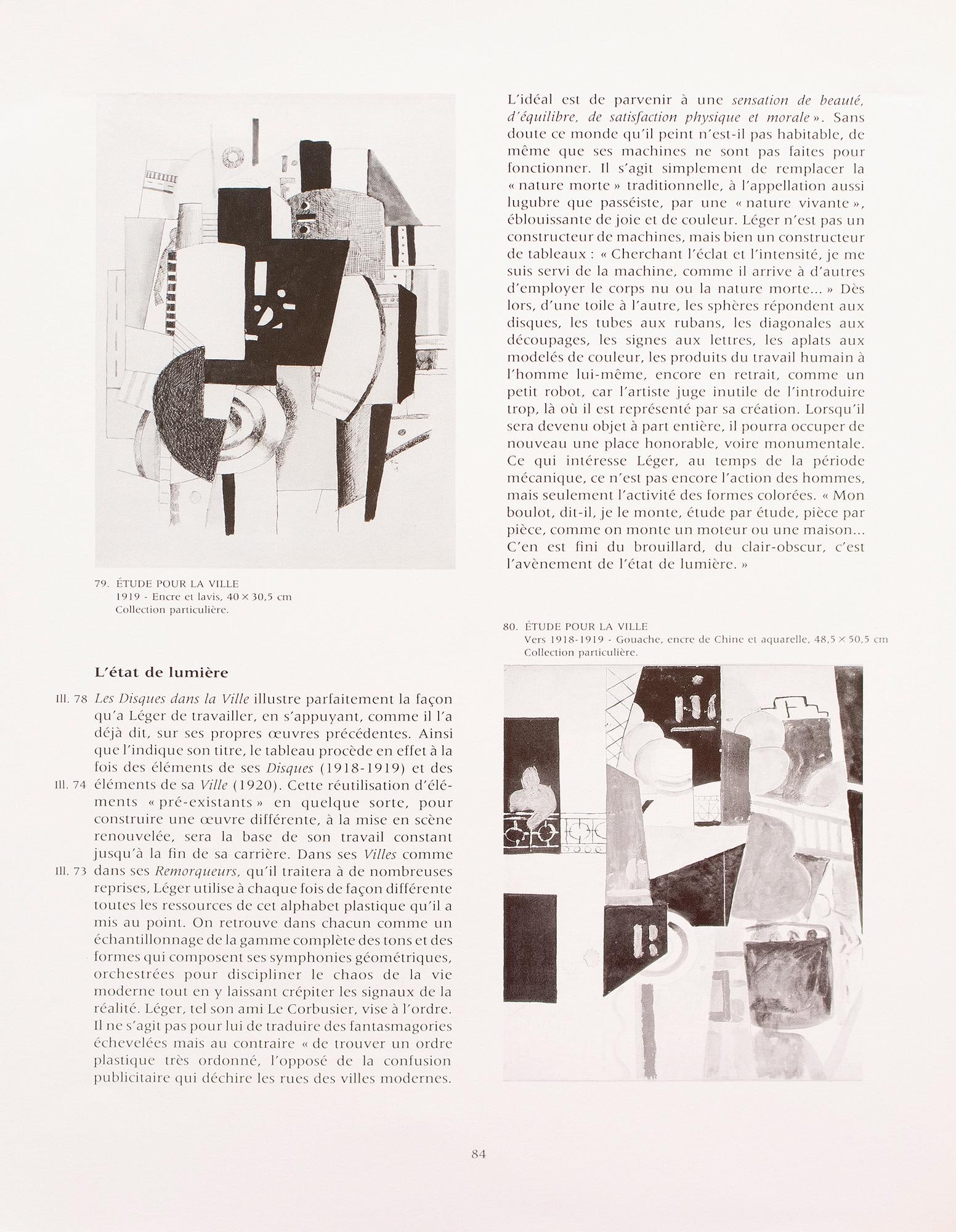 1990 After Fernand Leger "Study for Disks in the City", Full-Color Parisian Print - 6