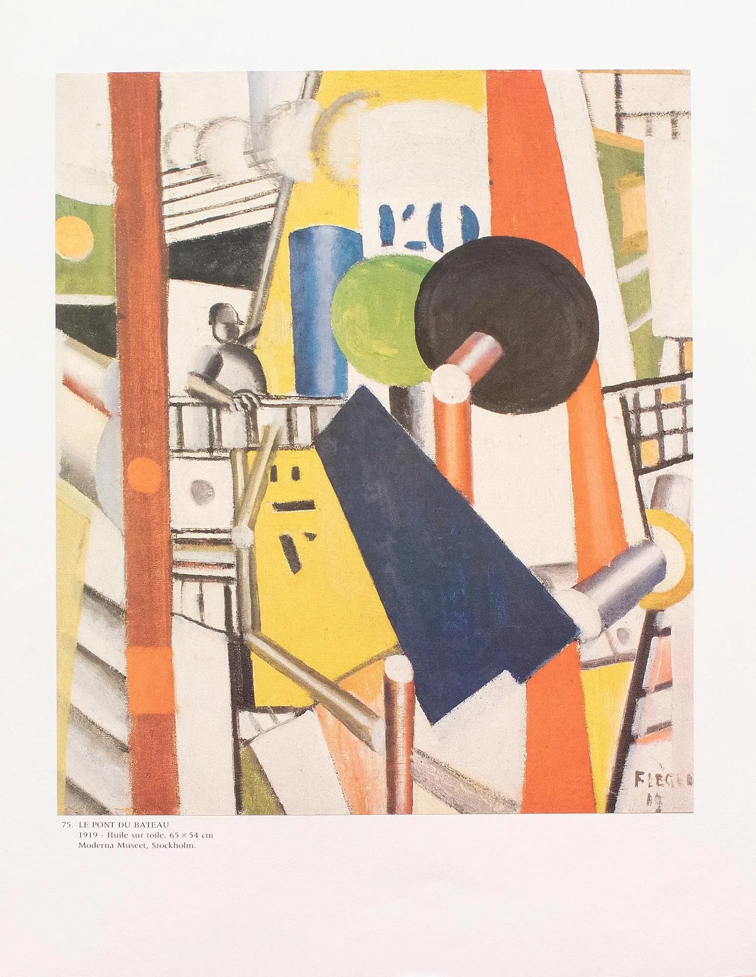 1990 After Fernand Leger "The Bridge of the Boat", Full-Color Parisian Print - 8