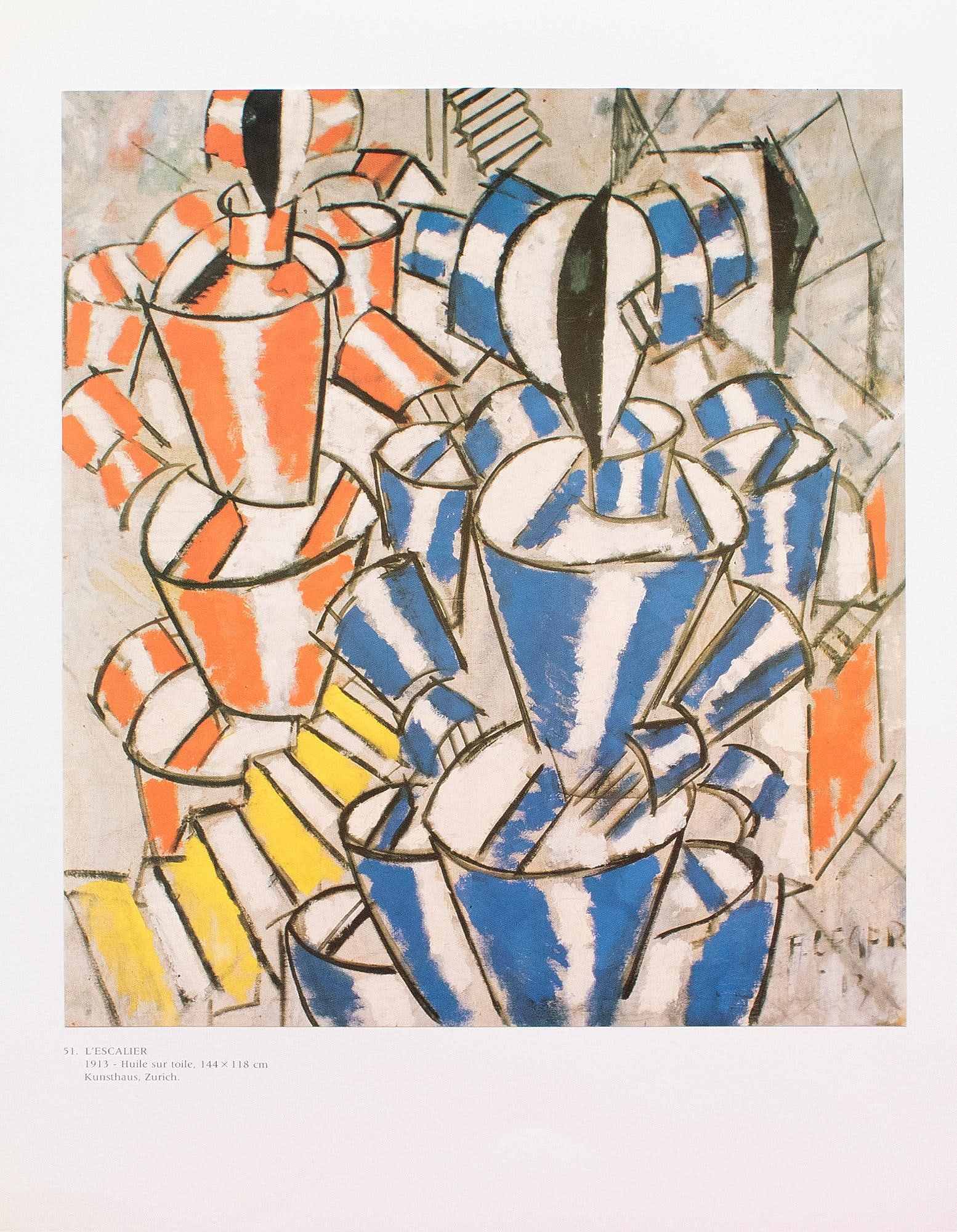 1990 After Fernand Leger "The Staircase (1913)", Full-Color Parisian Print - 8