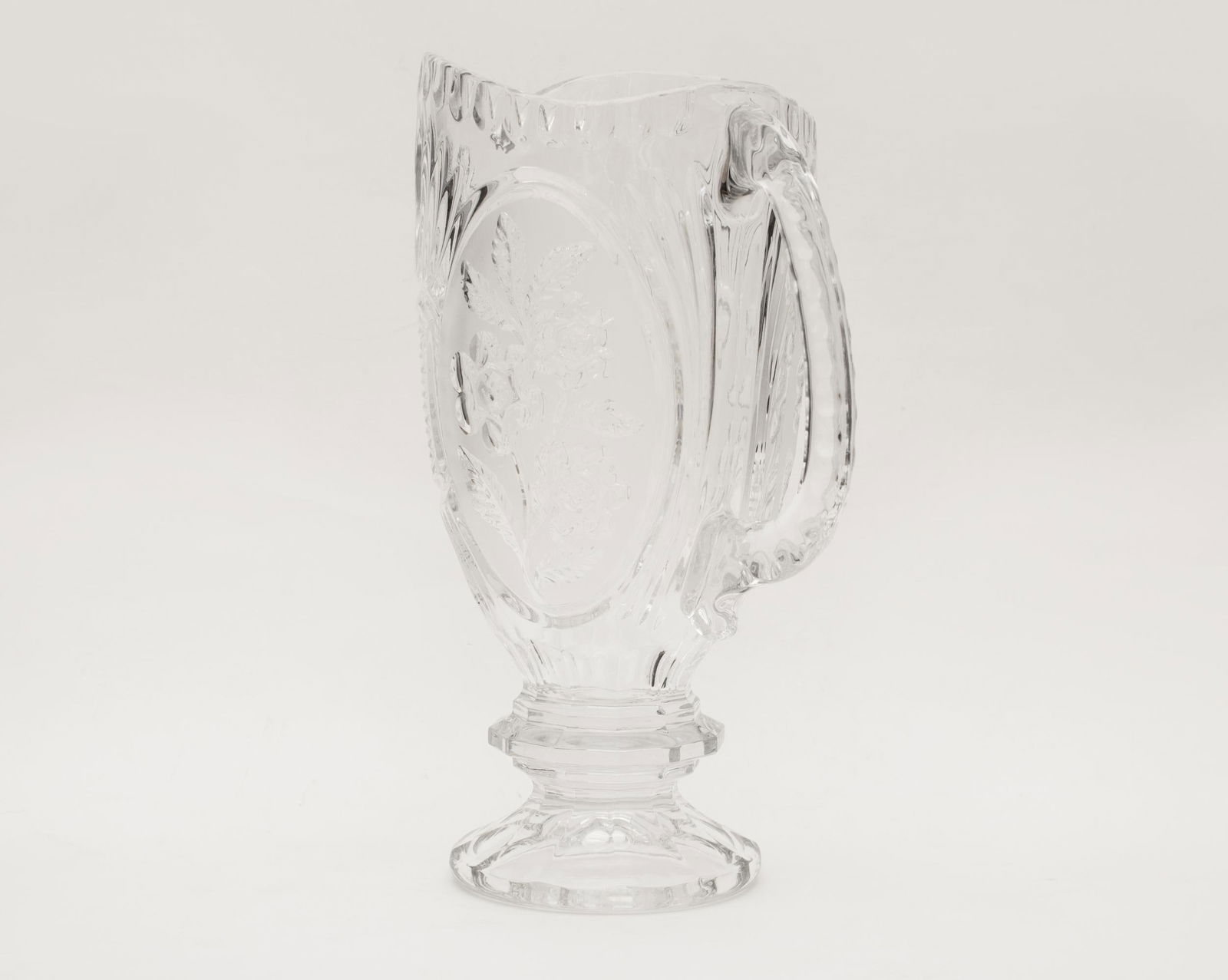European Crystal Large Vase or Pitcher, 1970s - 2