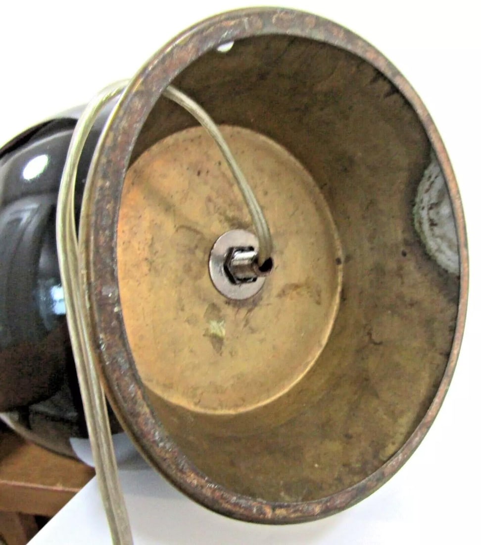 Mid-Century Italian Amethyst Art Glass Pineapple Texture Table Lamp - 8