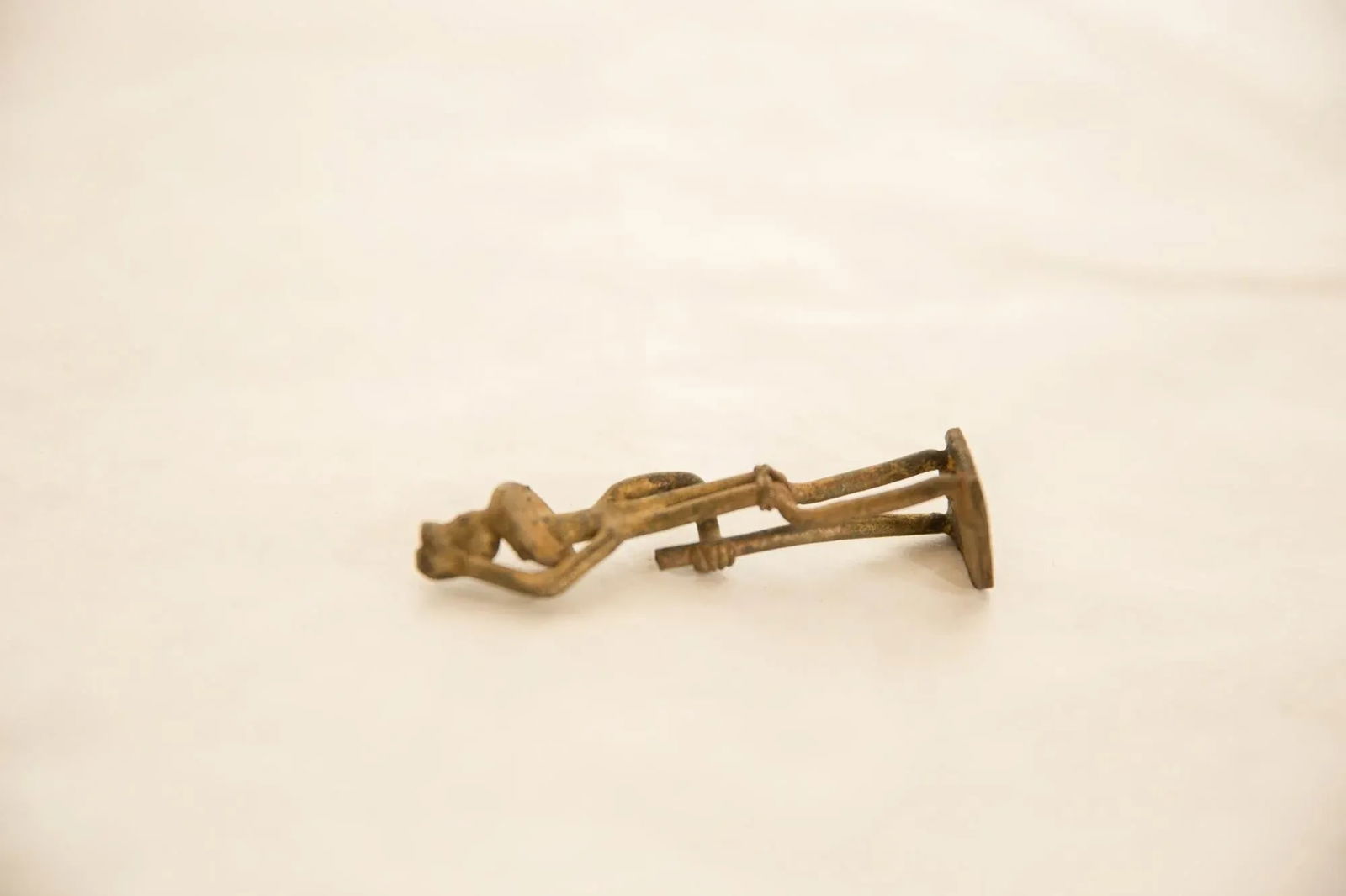 Vintage African Bronze Tribe Member - 3