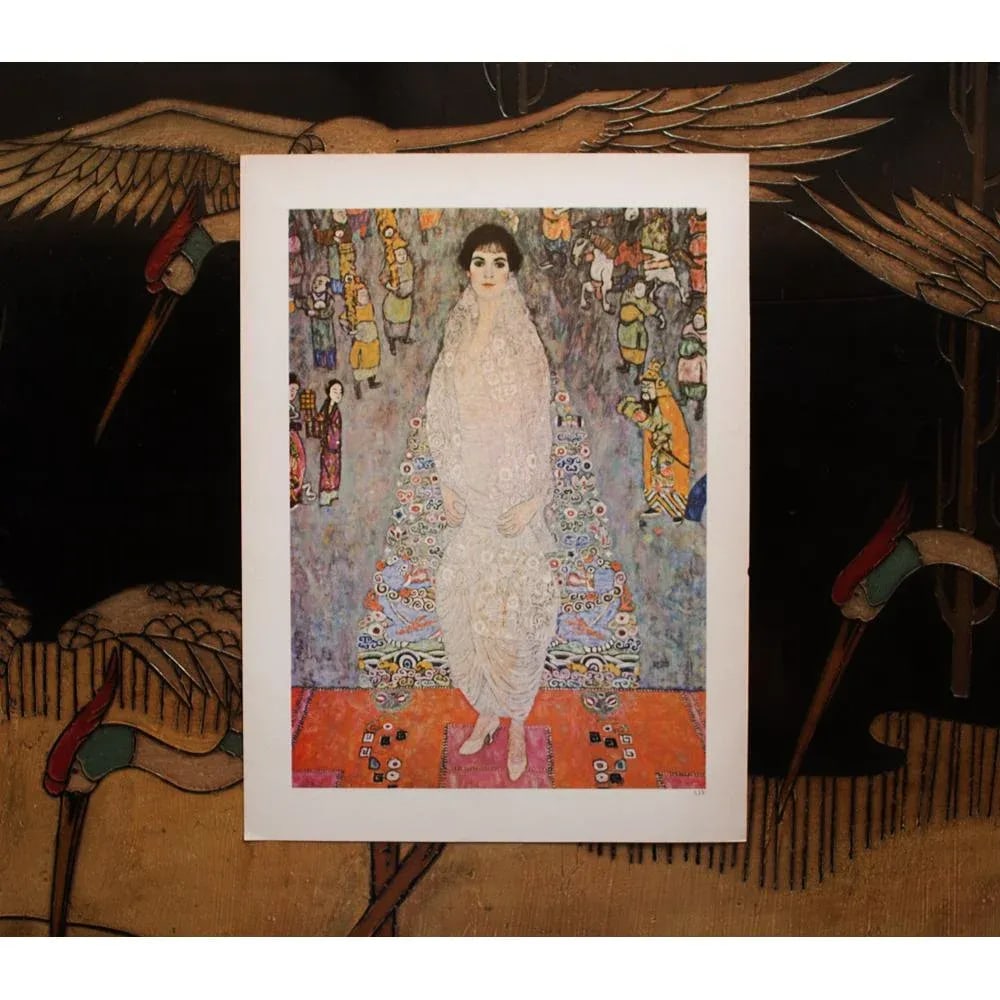 1964 After Gustav Klimt, "Portrait of Baroness Elisabeth Bachofen-Echt" Large Photogravure - 3