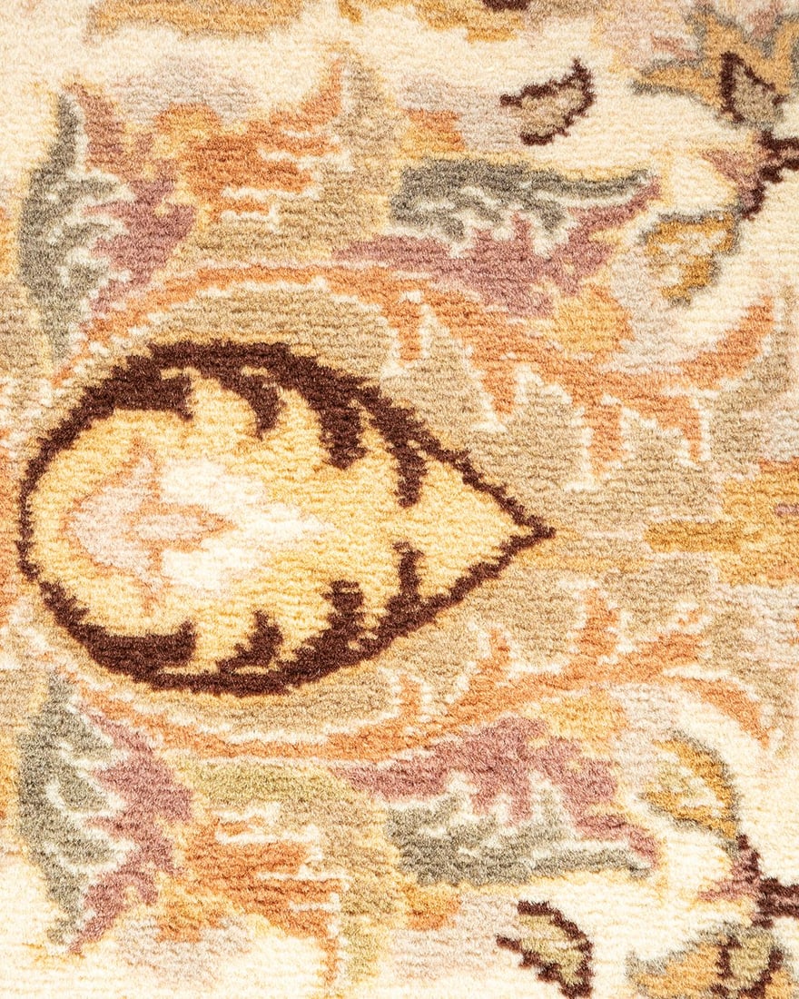 Mogul, One-of-a-Kind Hand-Knotted Area Rug - Ivory, 4' 2" x 6' 1" - 3