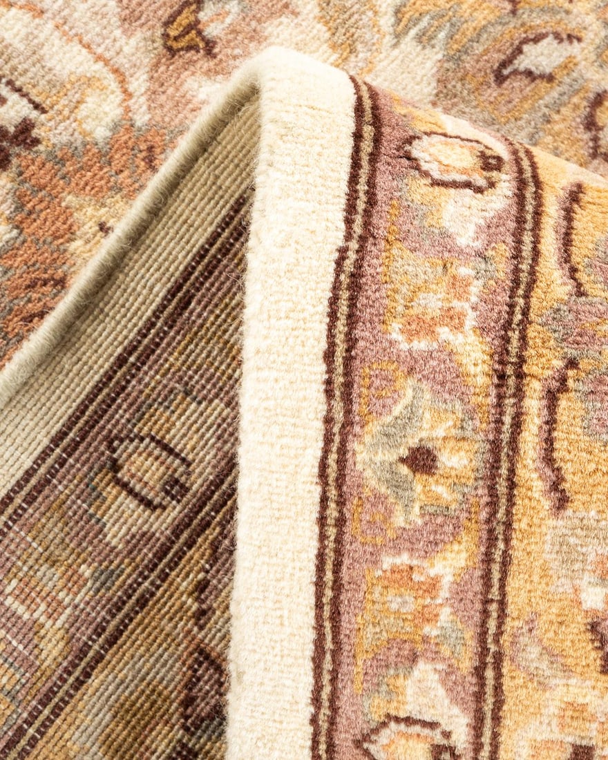 Mogul, One-of-a-Kind Hand-Knotted Area Rug - Ivory, 4' 2" x 6' 1" - 6