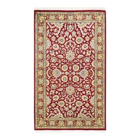 Mogul, One-of-a-Kind Hand-Knotted Area Rug - Red, 3' 1" x 5' 1"
