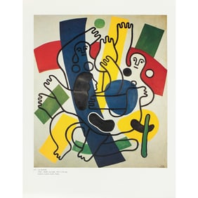 1990 After Fernand Leger "Dance", Full-Color Parisian Print