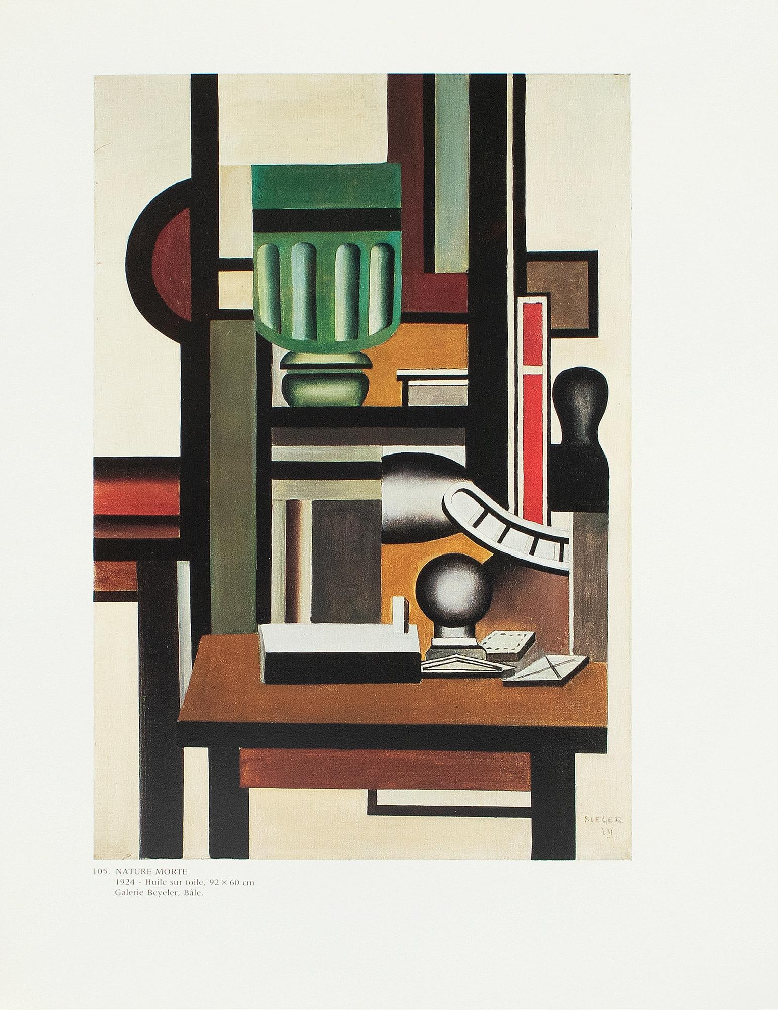 1990 After Fernand Leger "Still Life (1924)", Full-Color Parisian Print - 7