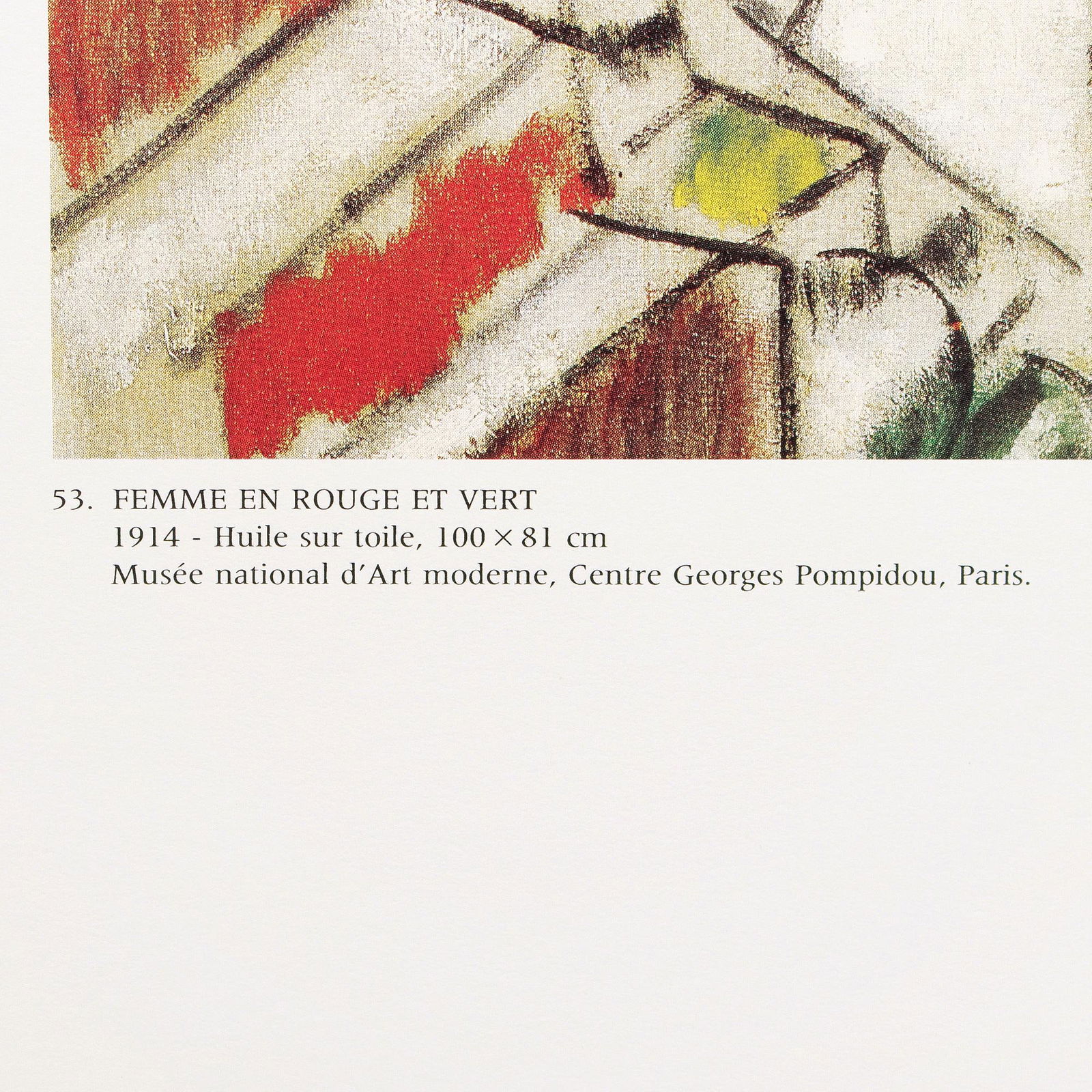 1990 After Fernand Leger "Woman in Red and Green", Full-Color Parisian Print - 4