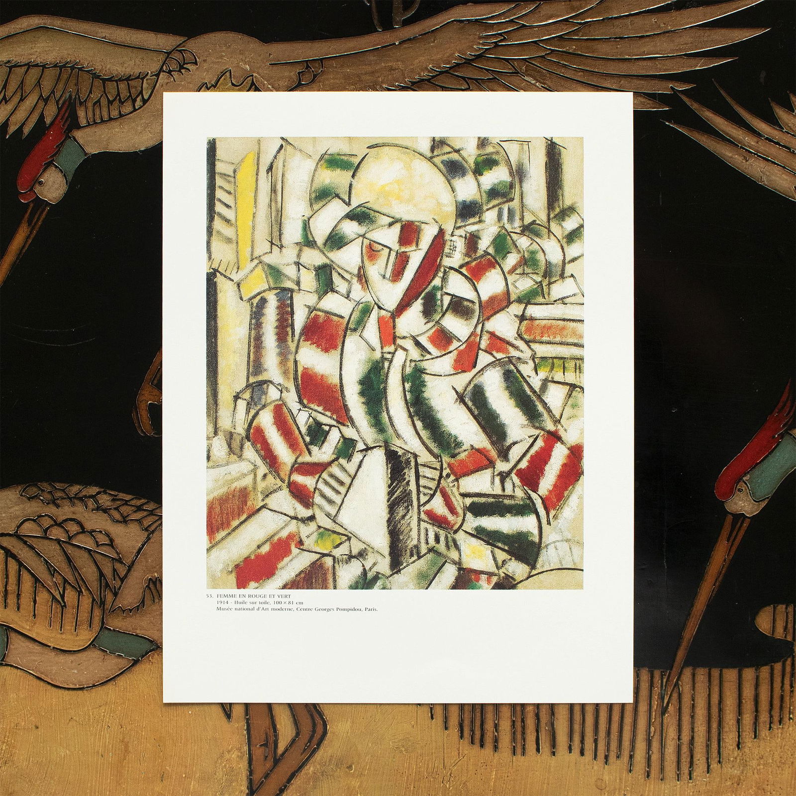 1990 After Fernand Leger "Woman in Red and Green", Full-Color Parisian Print - 5
