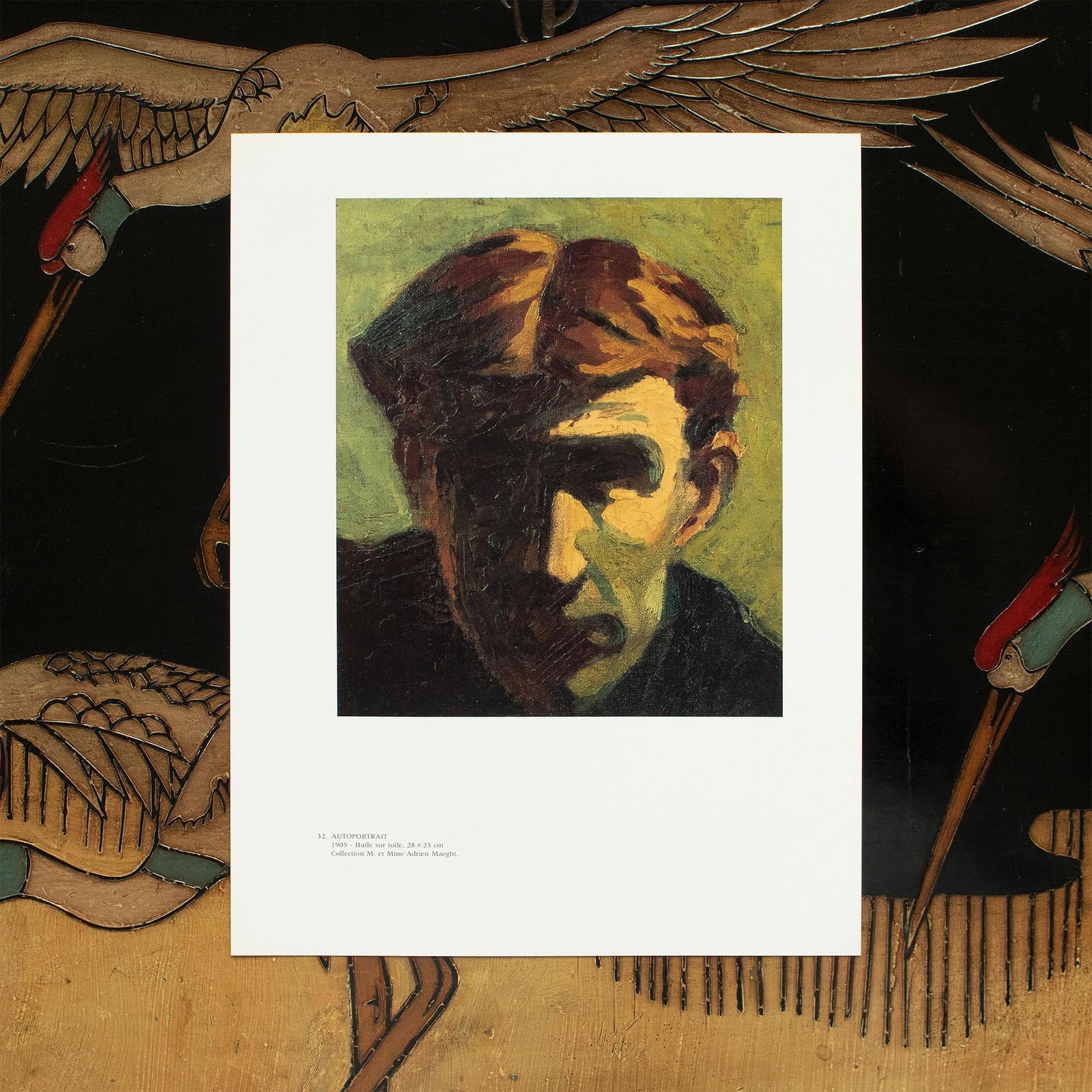 1990 After Fernand Leger "Self-Portrait", Full-Color Parisian Print - 6