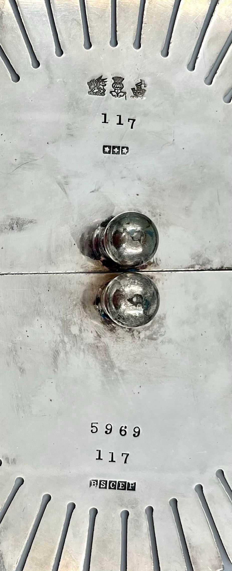 Antique Barbour Silver Co. Silverplate Expanding Pierced Oval Trivet - 6