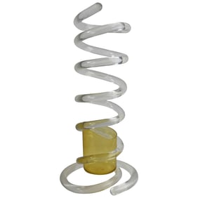 Lucite Coil Umbrella Stand Attributed to Dorothy Thorpe