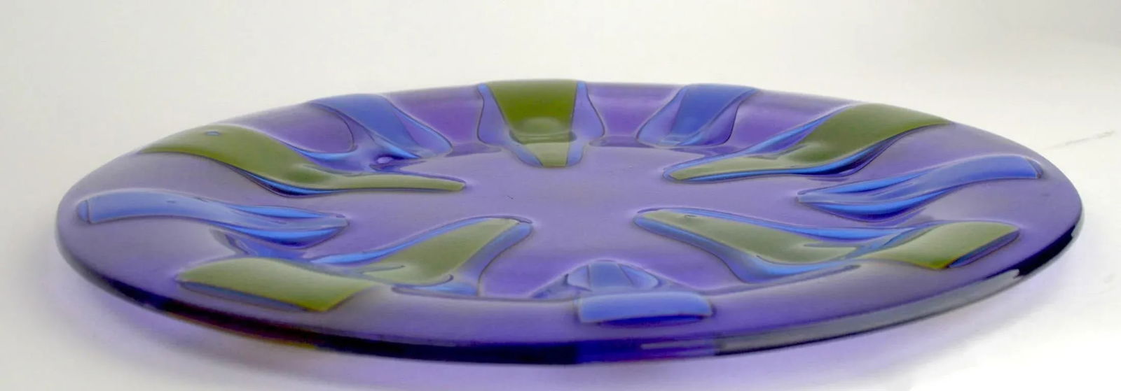 Modernist Glass Plate by Higgins - 4