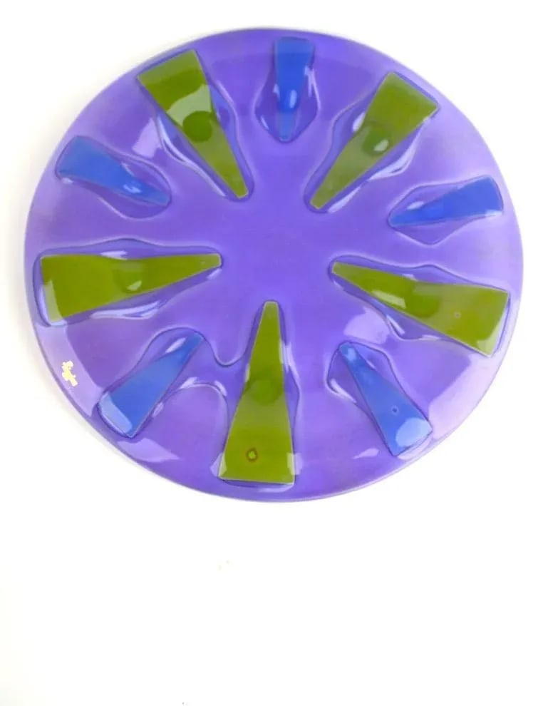 Modernist Glass Plate by Higgins - 6