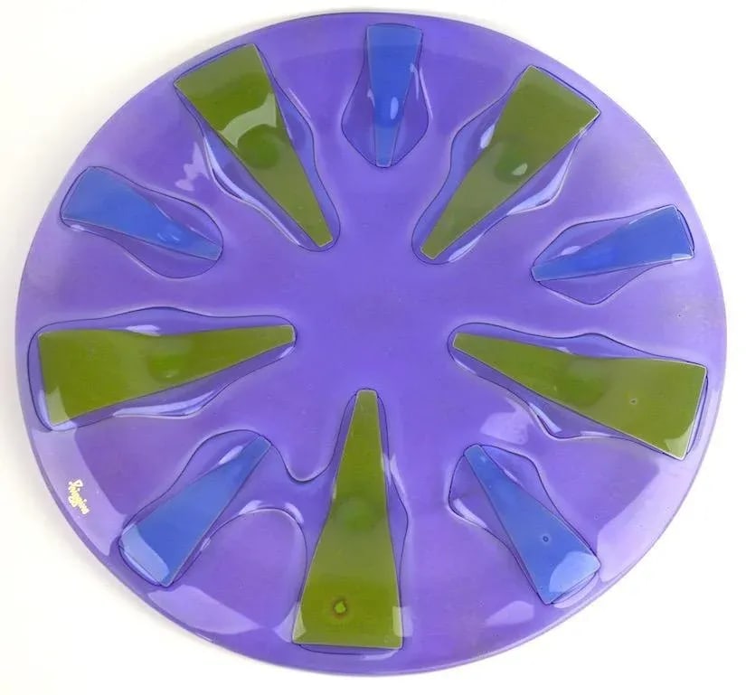 Modernist Glass Plate by Higgins - 7