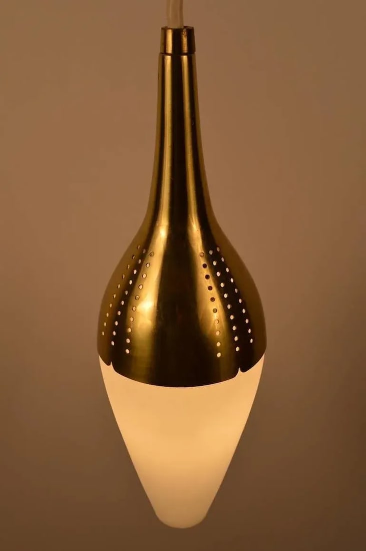 Brass and Glass Pendant - 3